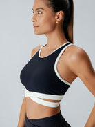 Women's Knitted Nylon Sports Tank Tops Sustainable Yoga Tops - BERLOOK