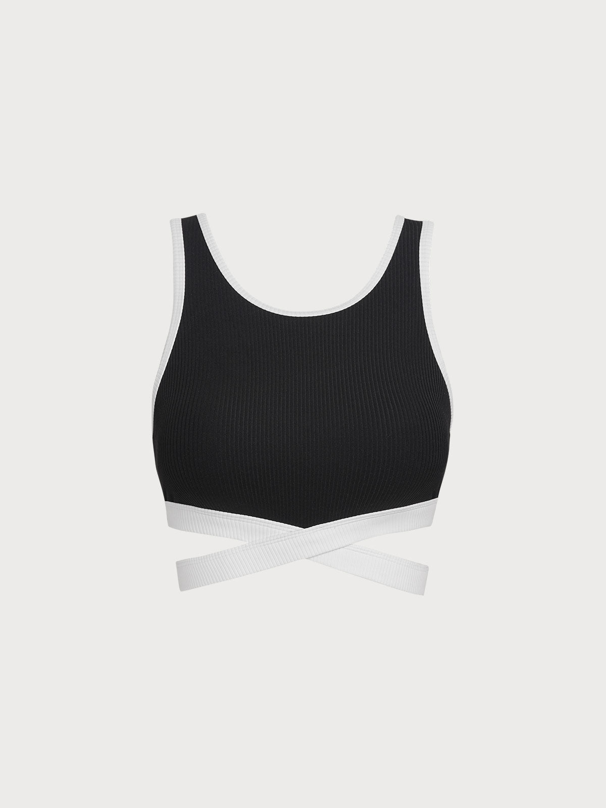 Women's Knitted Nylon Sports Tank Tops Sustainable Yoga Tops - BERLOOK
