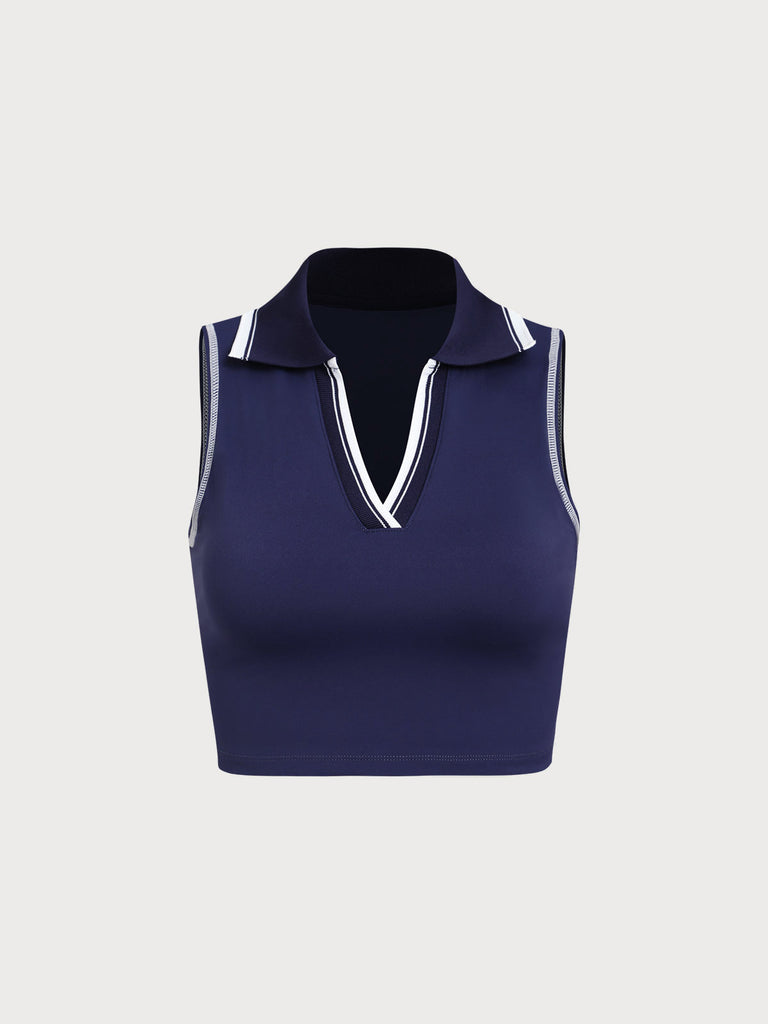 Women's Knitted Nylon Sports Tank Tops Sustainable Yoga Tops - BERLOOK