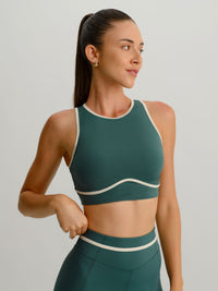 Women's Knitted Nylon Sports Tank Tops Sustainable Yoga Tops - BERLOOK