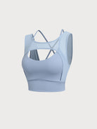 Women's Knitted Nylon Sports Tank Tops Sustainable Yoga Tops - BERLOOK