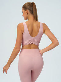 Women's Knitted Nylon Sports Vest Sustainable Yoga Tops - BERLOOK