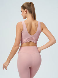 Women's Knitted Nylon Sports Vest Sustainable Yoga Tops - BERLOOK