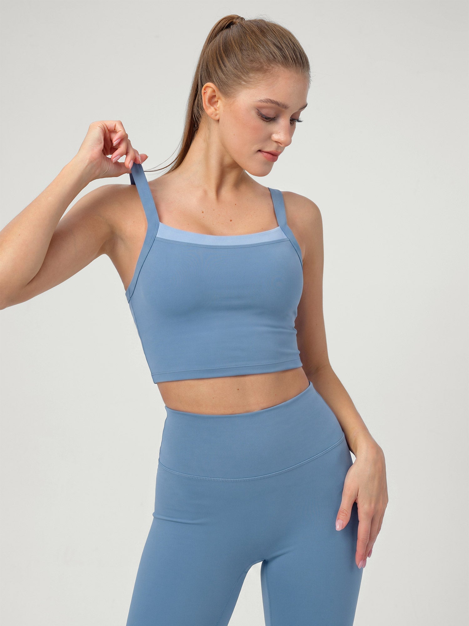 Women's Knitted Nylon Sports Yoga Camis Sustainable - BERLOOK