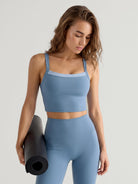 Women's Knitted Nylon Sports Yoga Camis Sustainable Yoga Tops - BERLOOK