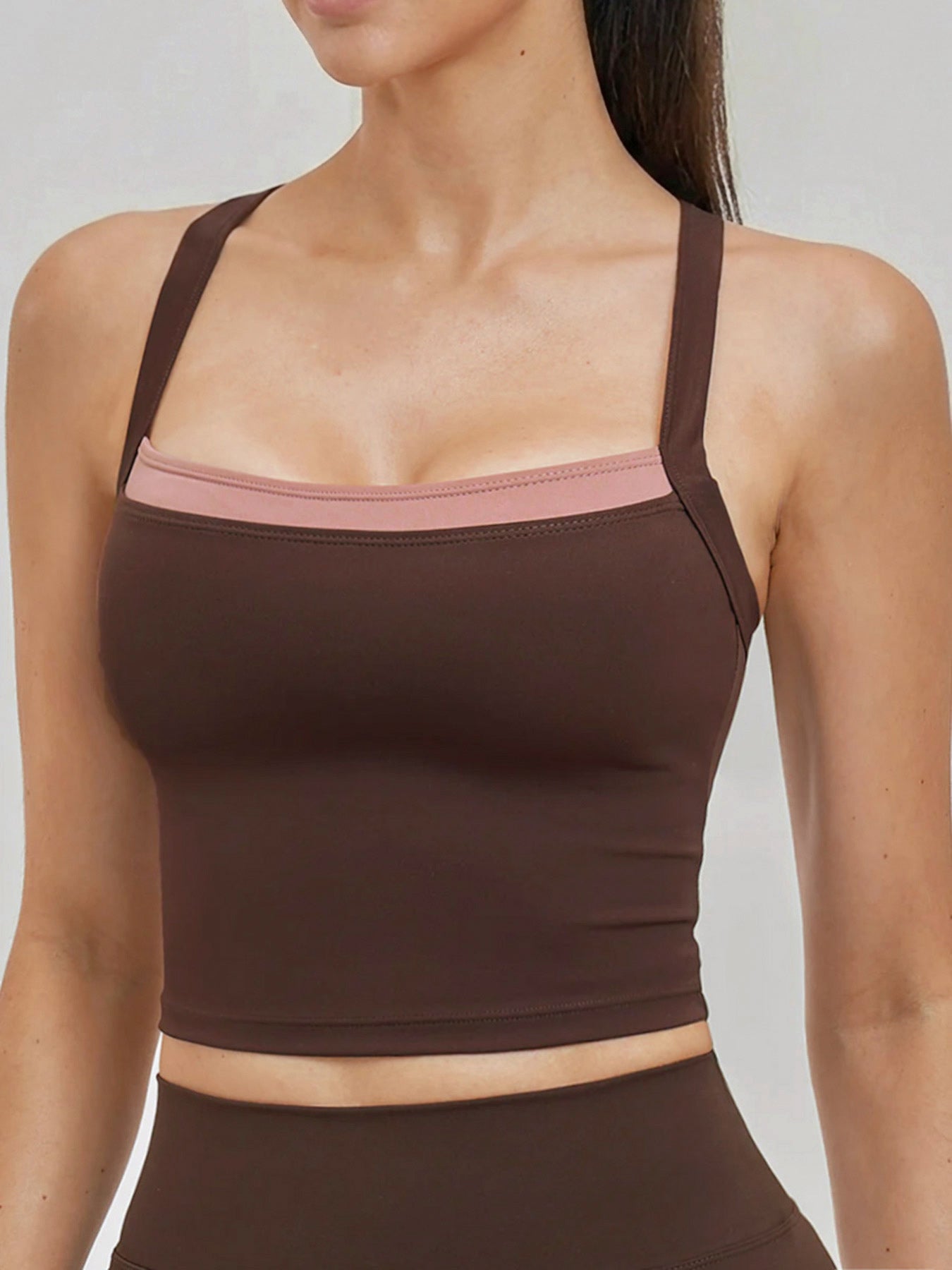 Women's Knitted Nylon Sports Yoga Camis Sustainable Yoga Tops - BERLOOK
