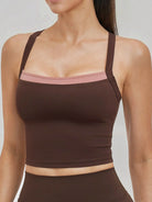 Women's Knitted Nylon Sports Yoga Camis Sustainable Yoga Tops - BERLOOK