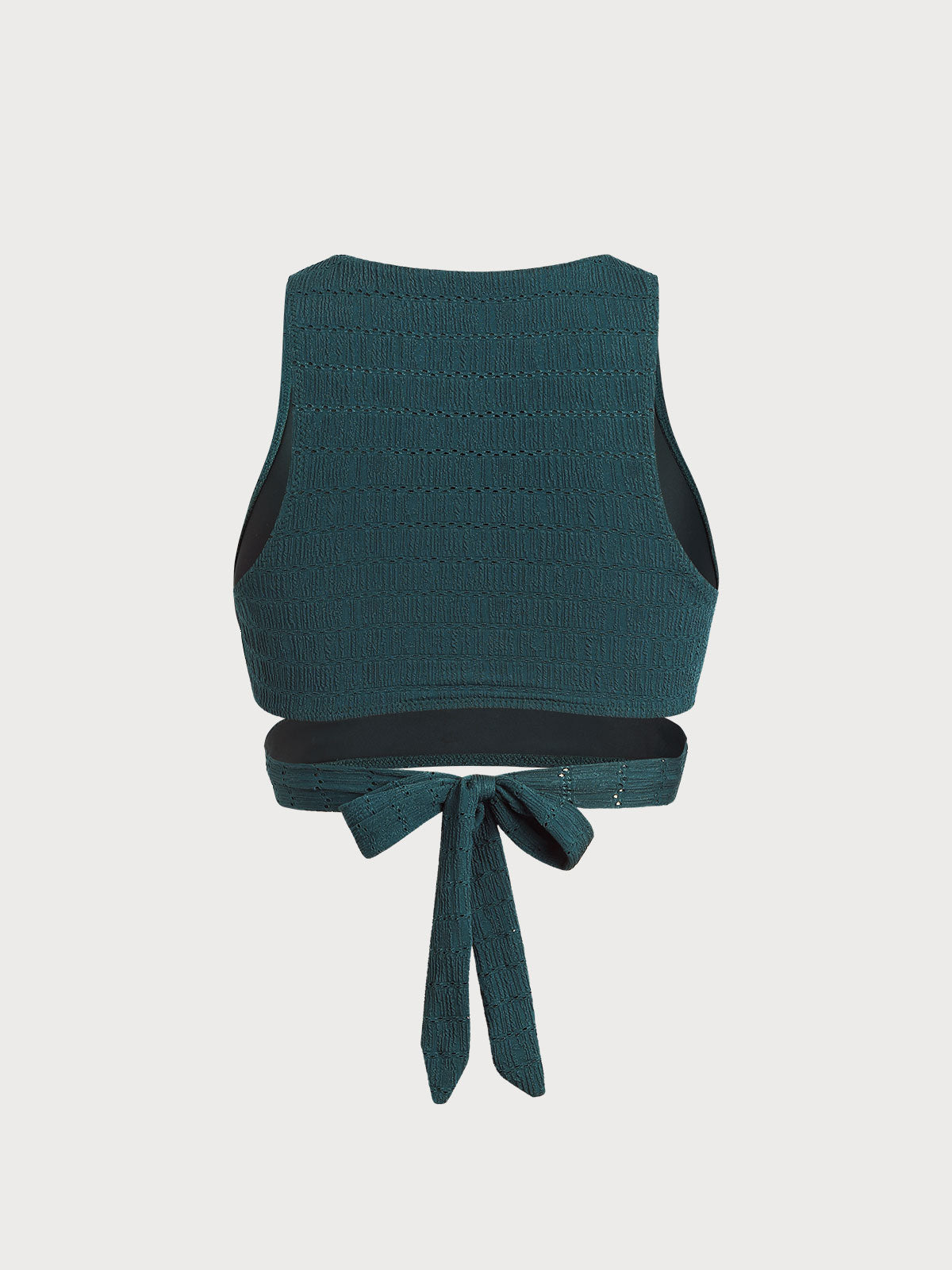 Women's Knitted Nylon Surf Top Sustainable Surfing Clothes - BERLOOK