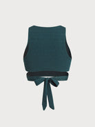 Women's Knitted Nylon Surf Top Sustainable Surfing Clothes - BERLOOK