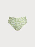 Women's Knitted Nylon Surfing Bottoms Grass Green Sustainable Surfing Clothes - BERLOOK