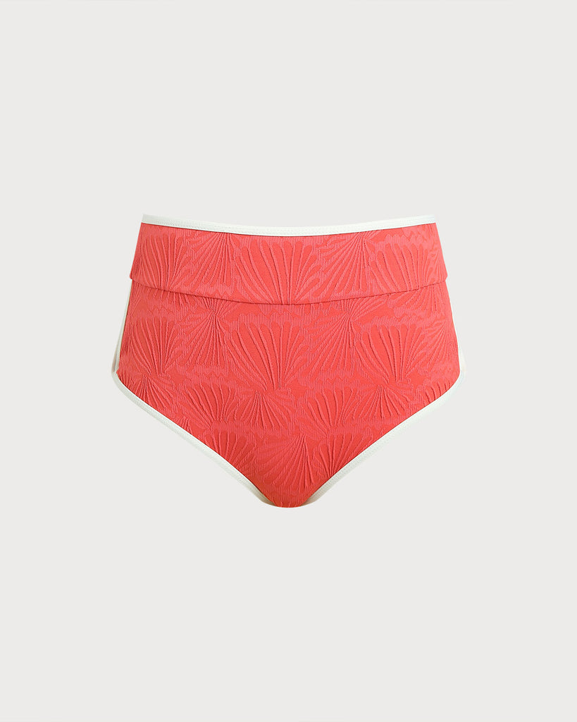 Women's Knitted Nylon Surfing Bottoms Red Sustainable Surfing Clothes - BERLOOK