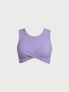 Women's Knitted Nylon Surfing Top Purple Sustainable Surfing Clothes - BERLOOK