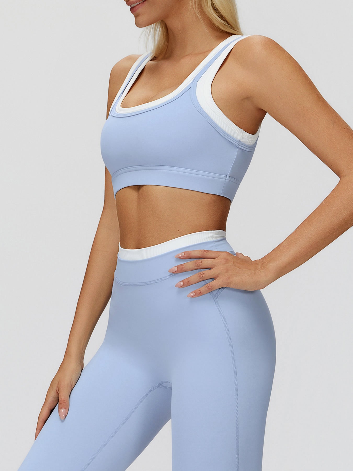 Women's Knitted Nylon Tank Tops Sustainable Yoga Tops - BERLOOK