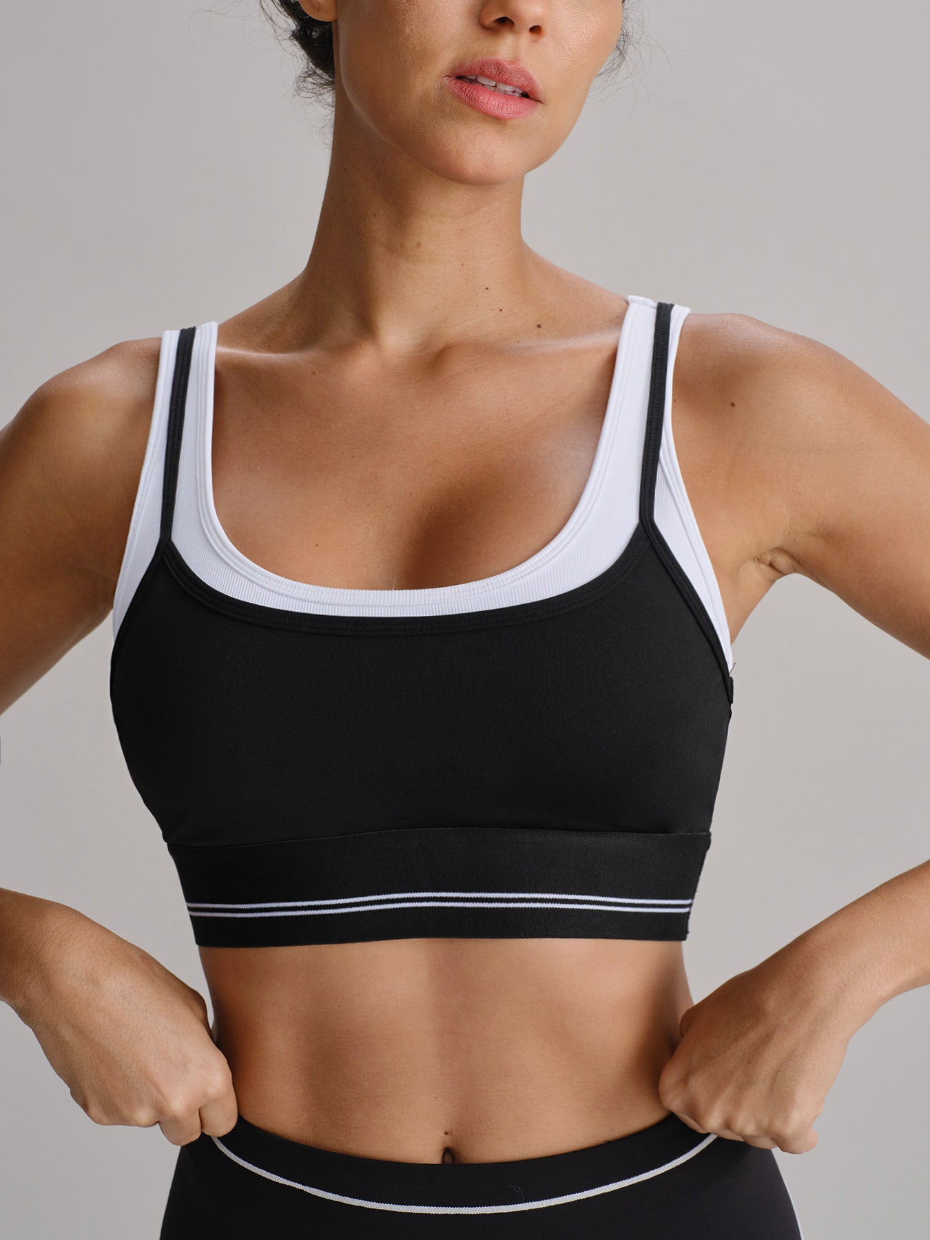 Women's Knitted Nylon Tank Tops Sustainable Yoga Tops - BERLOOK