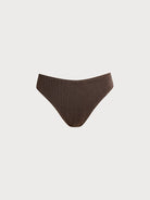 Women's Knitted Nylon Tankini Bottoms Dark Coffee Sustainable Tankinis - BERLOOK
