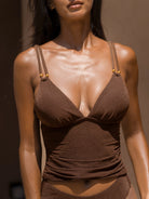 Women's Knitted Nylon Tankini Top Sustainable Tankinis - BERLOOK