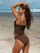 Women's Knitted Nylon Tankini Top Sustainable Tankinis - BERLOOK