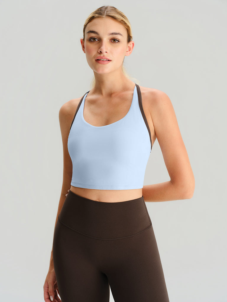 Women's Knitted Nylon Vest Sustainable Yoga Tops - BERLOOK