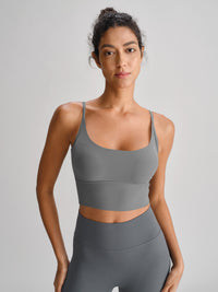 Women's Knitted Nylon Yoga Camis Sustainable Yoga Tops - BERLOOK