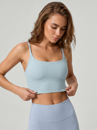 Women's Knitted Nylon Yoga Camis Sustainable Yoga Tops - BERLOOK