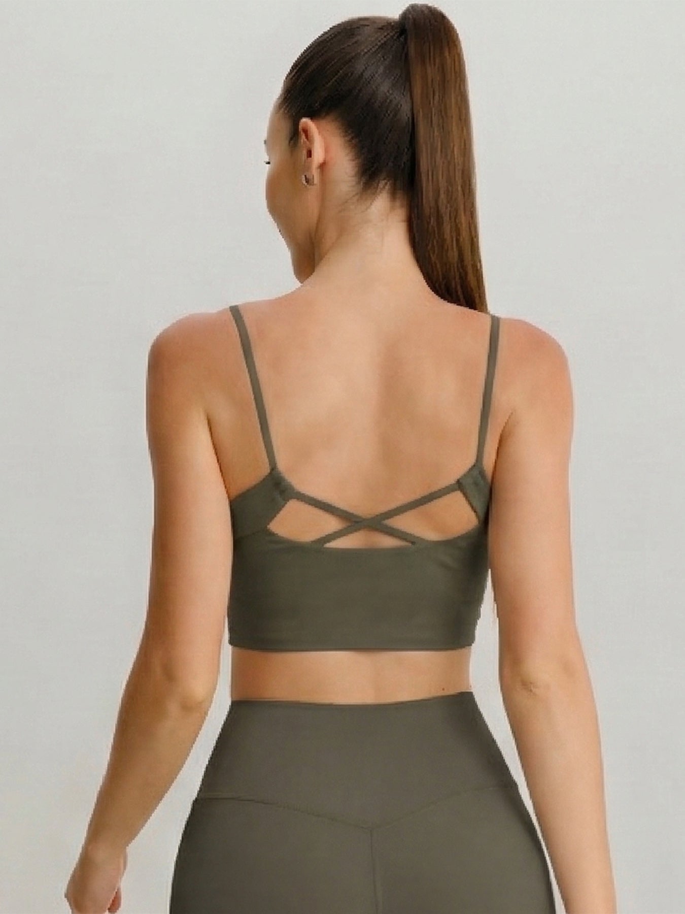 Women's Knitted Nylon Yoga Camis Sustainable Yoga Tops - BERLOOK