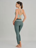 Women's Knitted Nylon Yoga Camis Sustainable Yoga Tops - BERLOOK