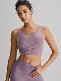 Women's Knitted Nylon Yoga Camis Sustainable Yoga Tops - BERLOOK