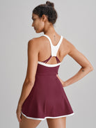 Women's Knitted Nylon Yoga Dresses Sustainable Yoga Dresses&Yoga Jumpsuit - BERLOOK