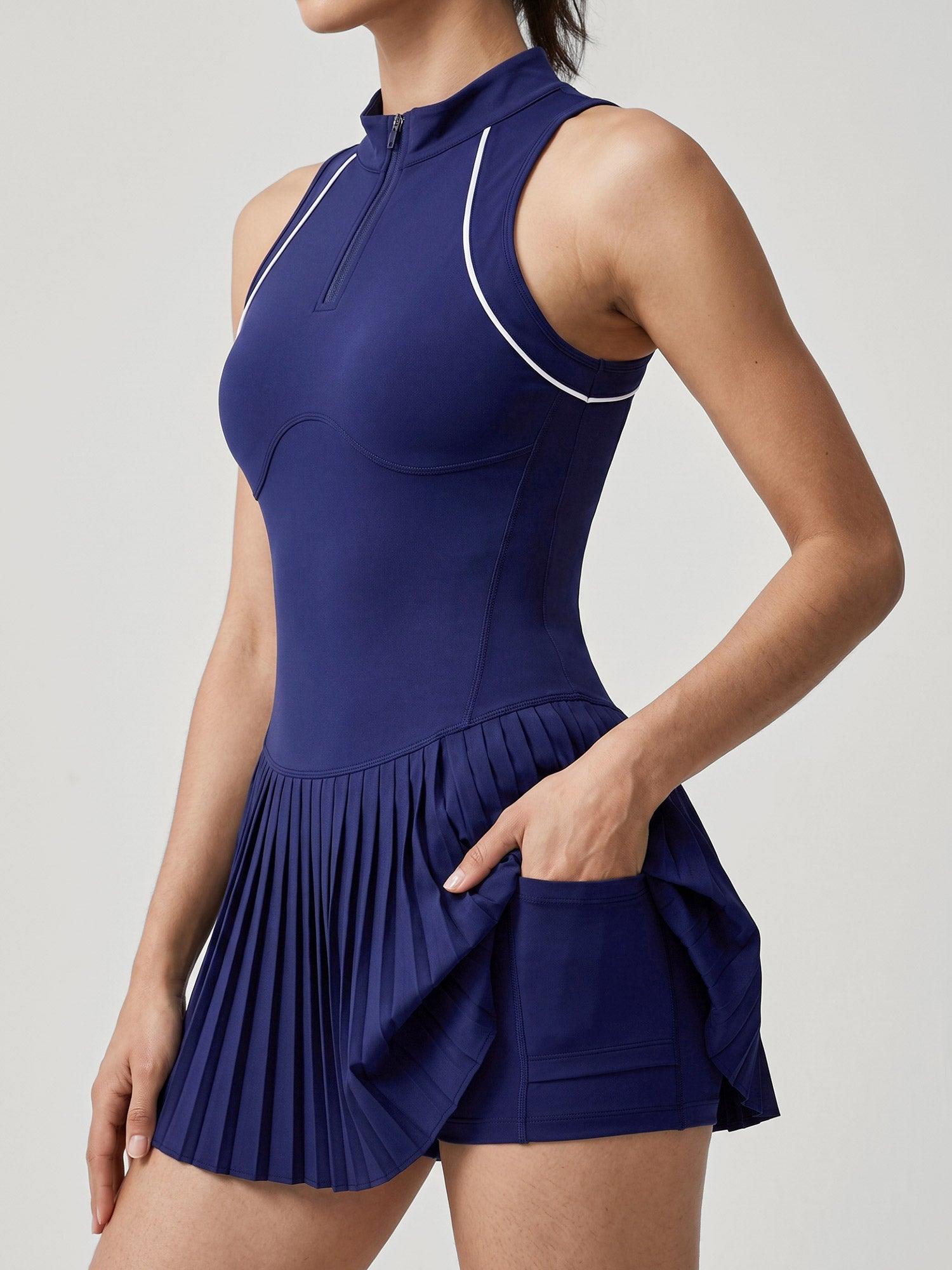 Women's Knitted Nylon Yoga Dresses Sustainable Yoga Dresses&Yoga Jumpsuit - BERLOOK