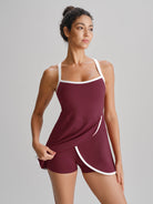 Women's Knitted Nylon Yoga Dresses Sustainable Yoga Dresses&Yoga Jumpsuit - BERLOOK