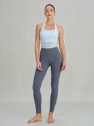 Women's Knitted Nylon Yoga Leggings Sustainable Yoga Bottoms - BERLOOK