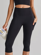 Women's Knitted Nylon Yoga Leggings Sustainable Yoga Bottoms - BERLOOK