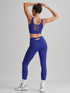 Women's Knitted Nylon Yoga Leggings Sustainable Yoga Bottoms - BERLOOK