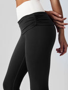 Women's Knitted Nylon Yoga Leggings Sustainable Yoga Bottoms - BERLOOK