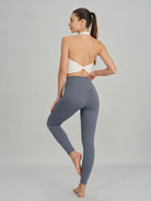 Women's Knitted Nylon Yoga Leggings Sustainable Yoga Bottoms - BERLOOK