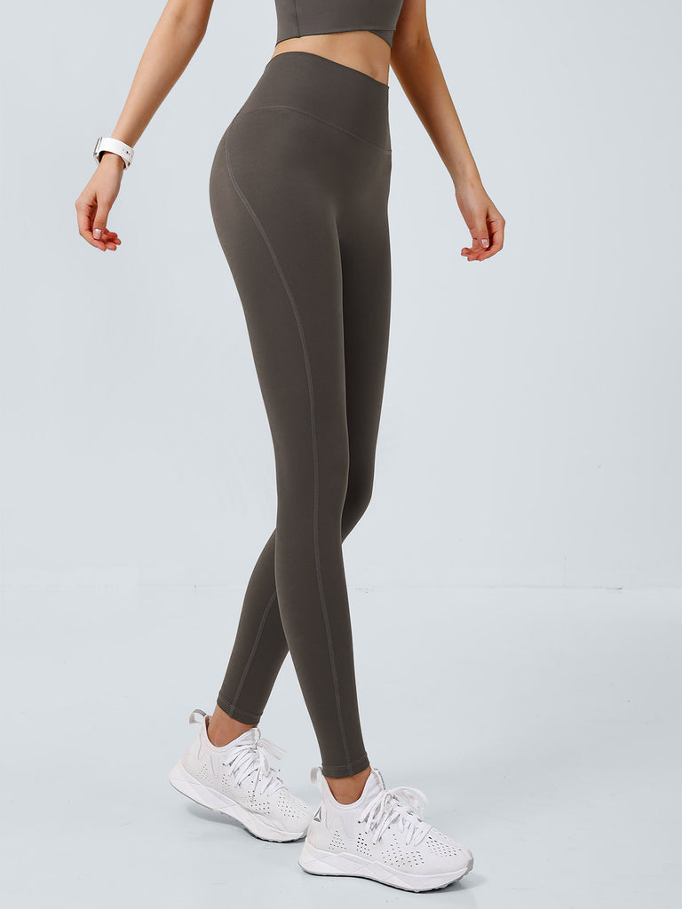 Women's Knitted Nylon Yoga Leggings Sustainable Yoga Bottoms - BERLOOK