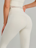 Women's Knitted Nylon Yoga Leggings Sustainable Yoga Bottoms - BERLOOK
