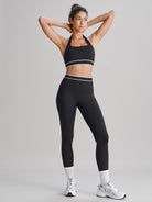 Women's Knitted Nylon Yoga Leggings Sustainable Yoga Bottoms - BERLOOK