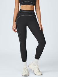 Women's Knitted Nylon Yoga Leggings Sustainable Yoga Bottoms - BERLOOK