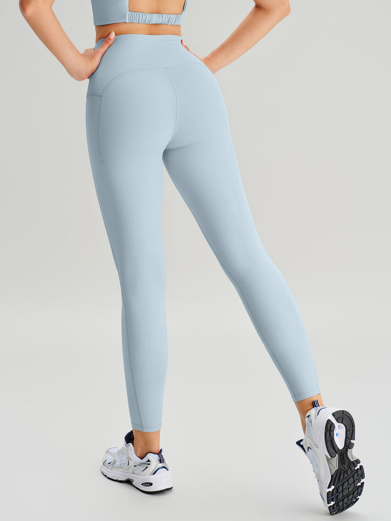Women's Knitted Nylon Yoga Leggings Sustainable Yoga Bottoms - BERLOOK