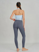 Women's Knitted Nylon Yoga Leggings Sustainable Yoga Bottoms - BERLOOK