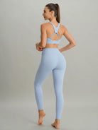 Women's Knitted Nylon Yoga Leggings Sustainable Yoga Bottoms - BERLOOK