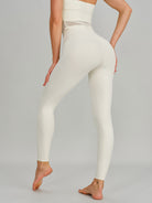 Women's Knitted Nylon Yoga Leggings Sustainable Yoga Bottoms - BERLOOK