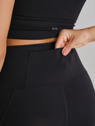 Women's Knitted Nylon Yoga Leggings Sustainable Yoga Bottoms - BERLOOK