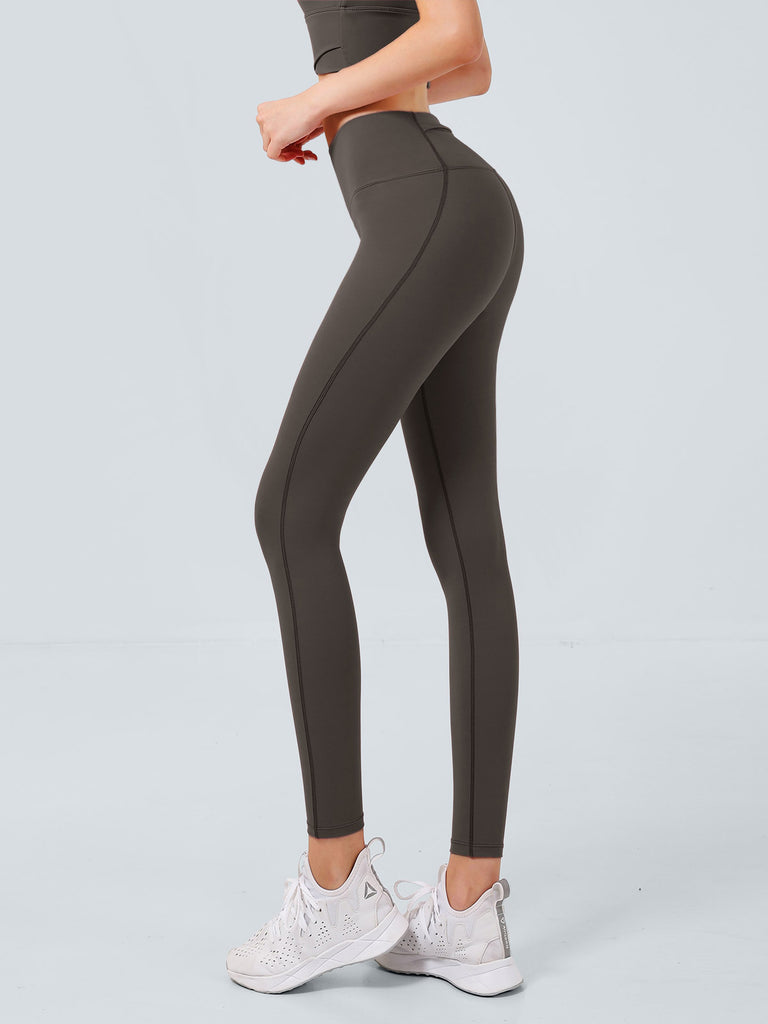 Women's Knitted Nylon Yoga Leggings Sustainable Yoga Bottoms - BERLOOK