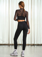Women's Knitted Nylon Yoga Leggings Sustainable Yoga Bottoms - BERLOOK