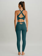 Women's Knitted Nylon Yoga Leggings Sustainable Yoga Bottoms - BERLOOK
