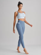Women's Knitted Nylon Yoga Leggings Sustainable Yoga Bottoms - BERLOOK