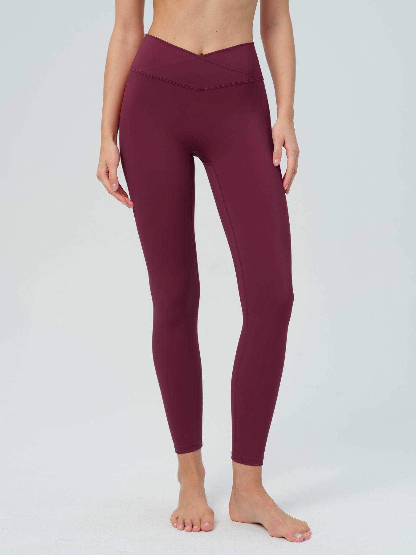 Women's Knitted Nylon Yoga Leggings Sustainable Yoga Bottoms - BERLOOK