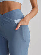 Women's Knitted Nylon Yoga Leggings Sustainable Yoga Bottoms - BERLOOK